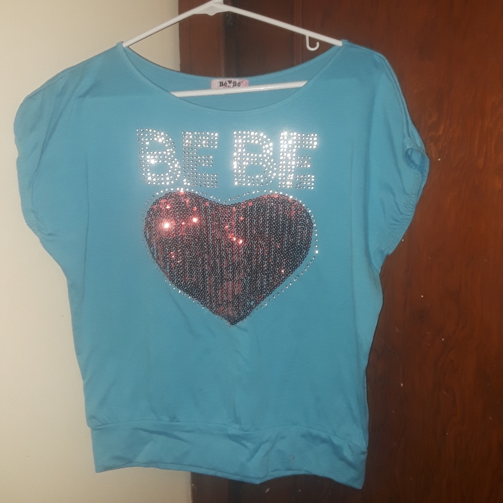 Blue embroidered shirt